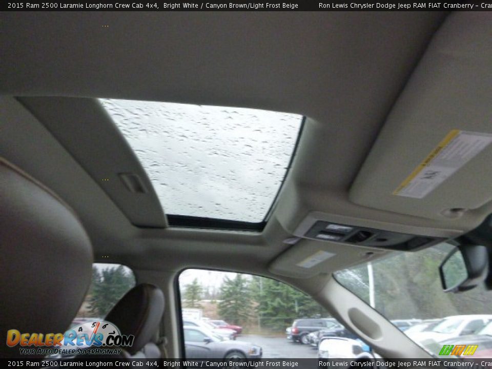 2015 Ram 2500 Laramie Longhorn Crew Cab 4x4 Bright White / Canyon Brown/Light Frost Beige Photo #12