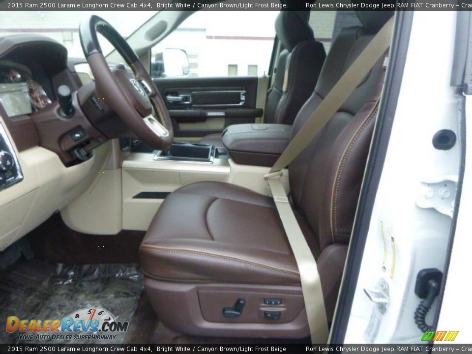Front Seat of 2015 Ram 2500 Laramie Longhorn Crew Cab 4x4 Photo #17
