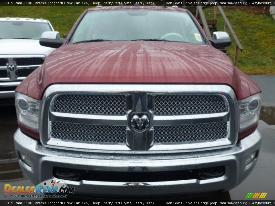 2015 Ram 2500 Laramie Longhorn Crew Cab 4x4 Deep Cherry Red Crystal Pearl / Black Photo #8