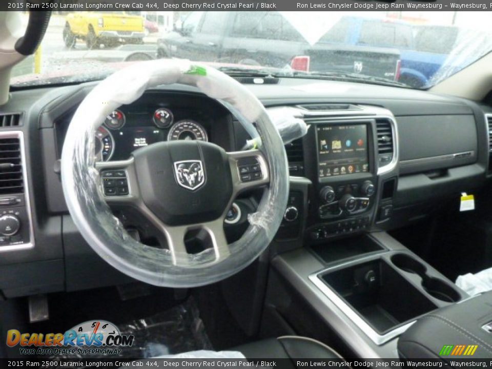 2015 Ram 2500 Laramie Longhorn Crew Cab 4x4 Deep Cherry Red Crystal Pearl / Black Photo #12