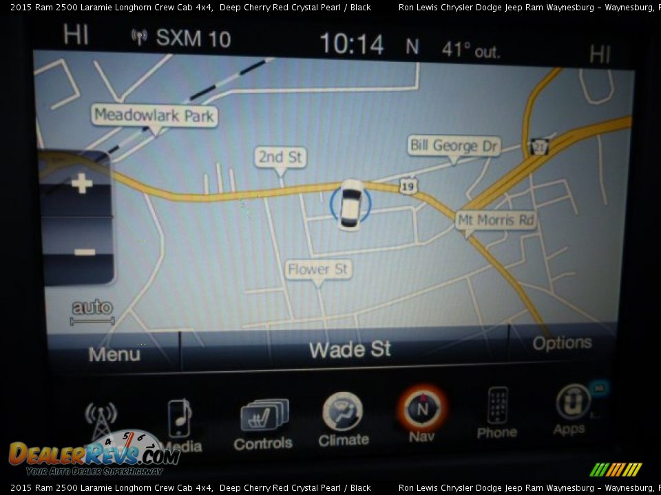 2015 Ram 2500 Laramie Longhorn Crew Cab 4x4 Deep Cherry Red Crystal Pearl / Black Photo #17