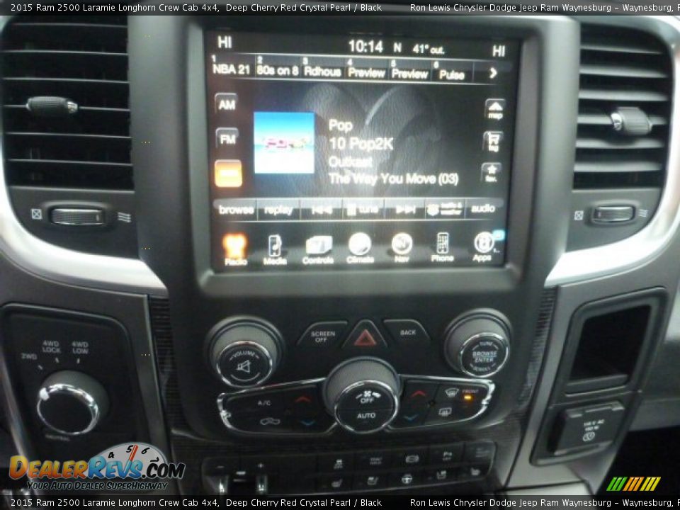 2015 Ram 2500 Laramie Longhorn Crew Cab 4x4 Deep Cherry Red Crystal Pearl / Black Photo #19