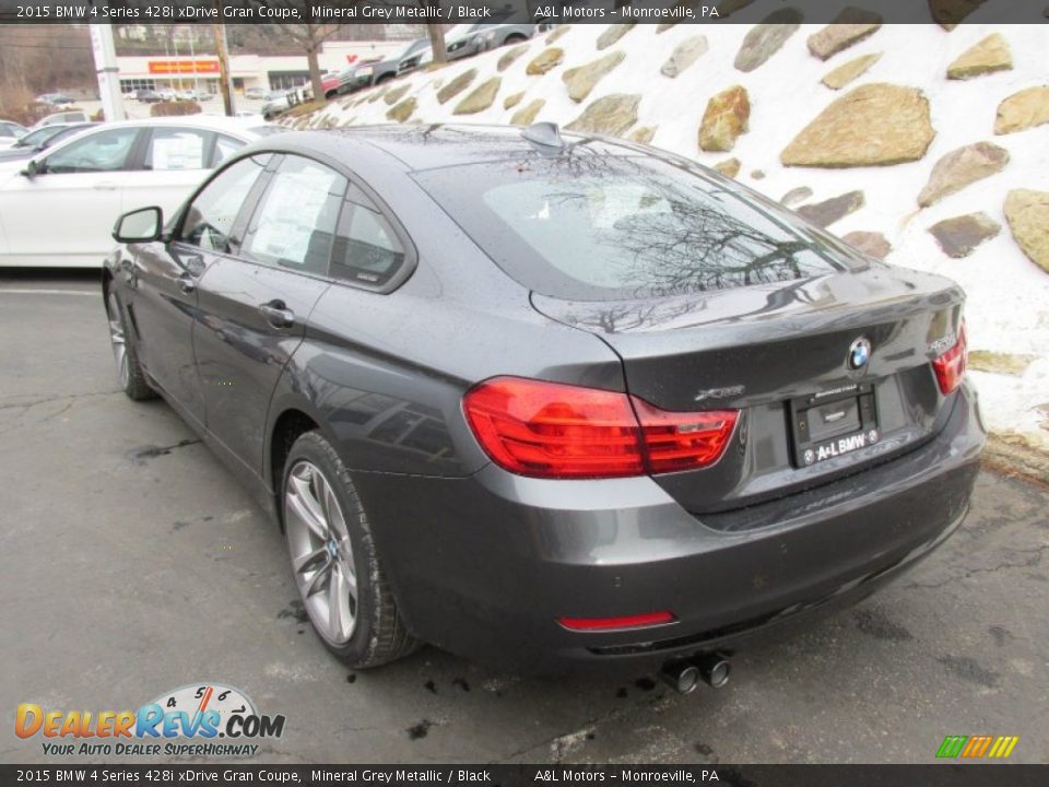 2015 BMW 4 Series 428i xDrive Gran Coupe Mineral Grey Metallic / Black Photo #5