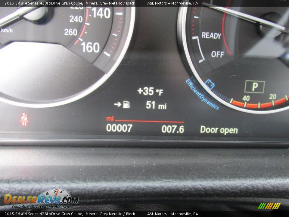 2015 BMW 4 Series 428i xDrive Gran Coupe Mineral Grey Metallic / Black Photo #19