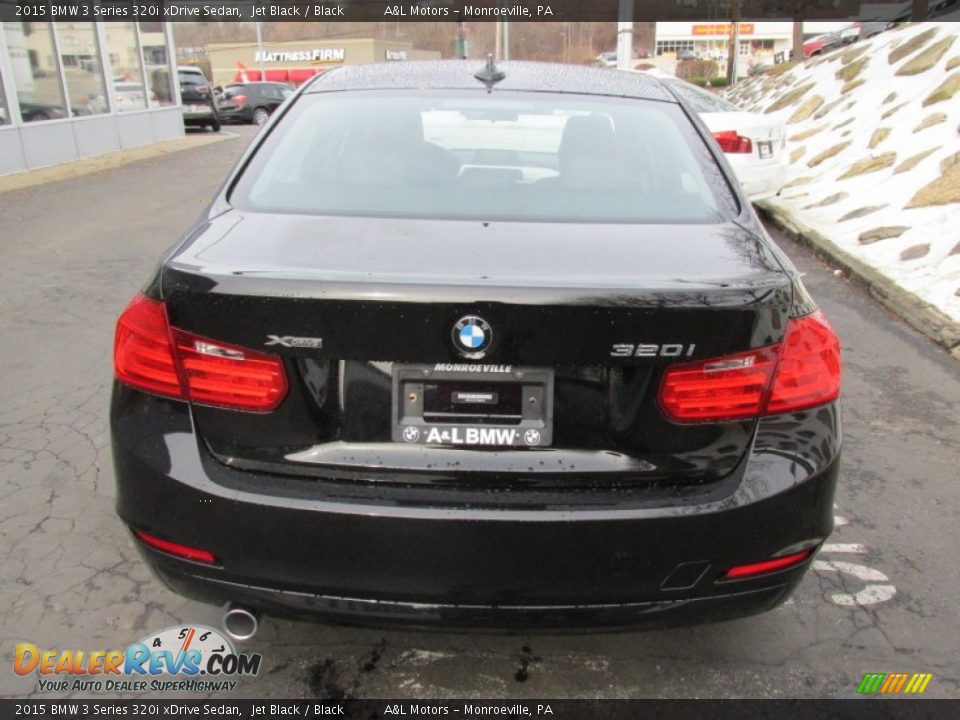 2015 BMW 3 Series 320i xDrive Sedan Jet Black / Black Photo #6