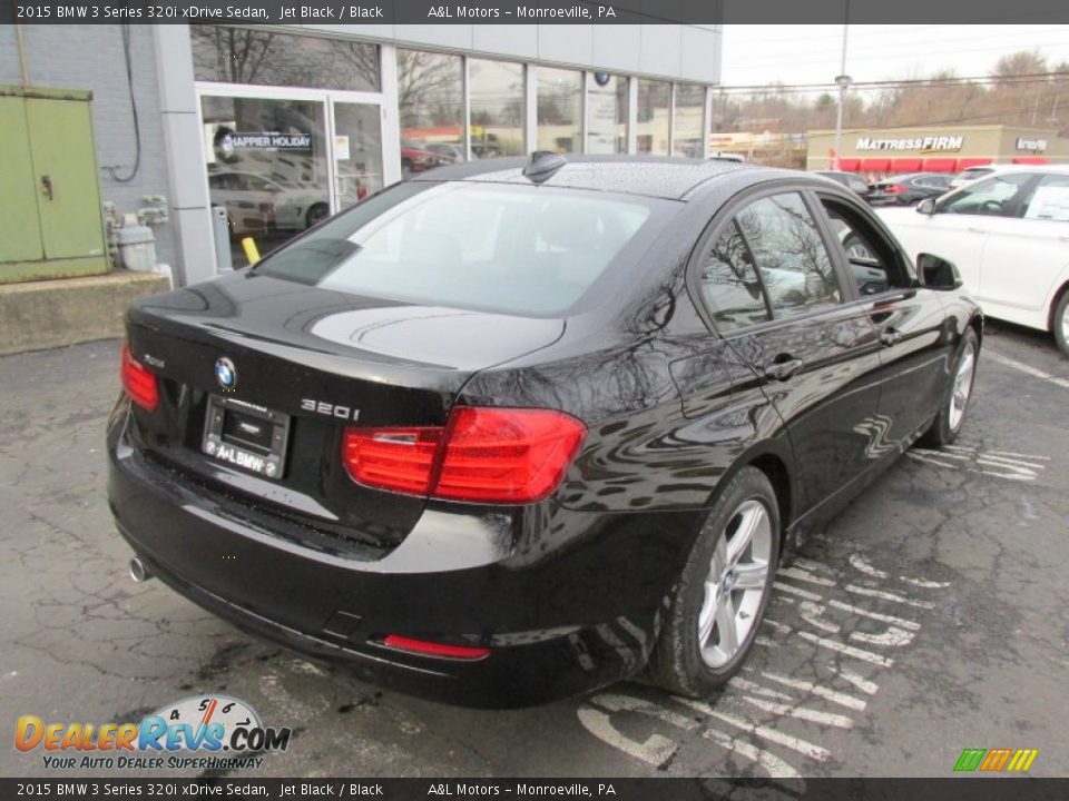 2015 BMW 3 Series 320i xDrive Sedan Jet Black / Black Photo #7