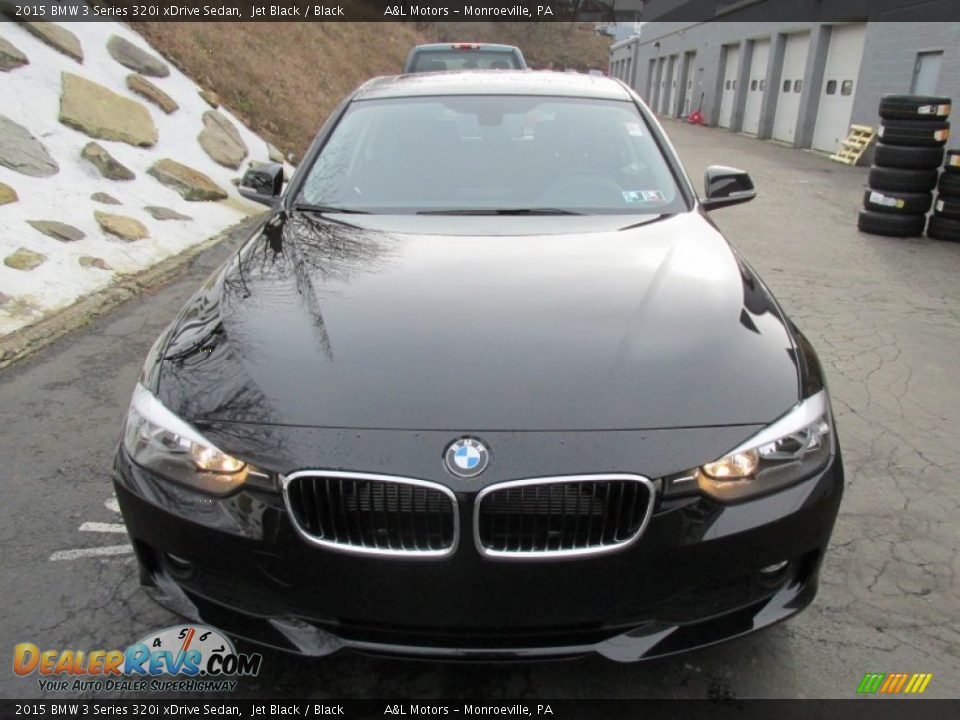2015 BMW 3 Series 320i xDrive Sedan Jet Black / Black Photo #9