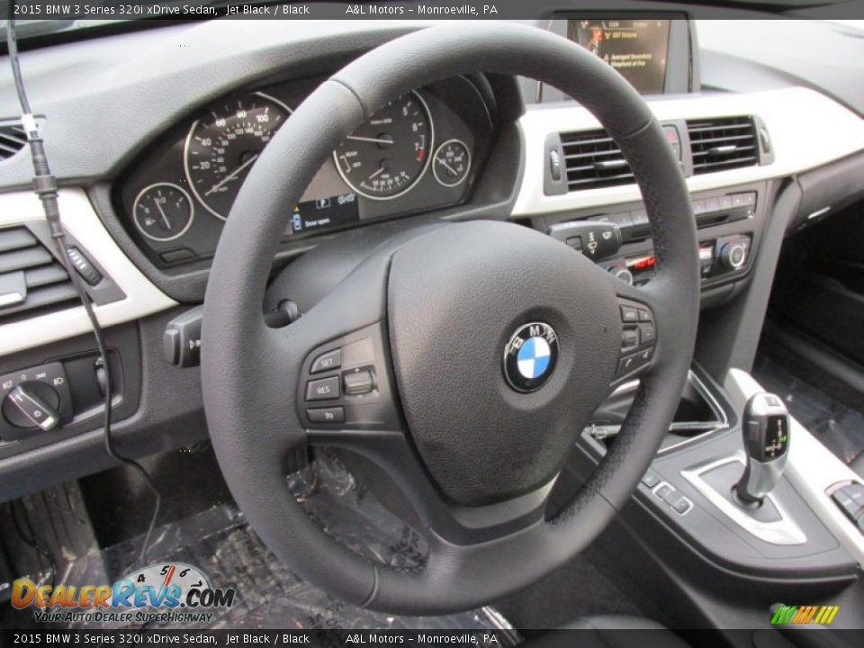 2015 BMW 3 Series 320i xDrive Sedan Jet Black / Black Photo #15