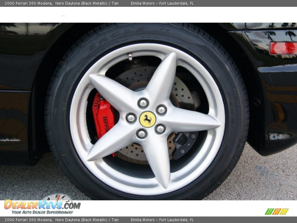 2000 Ferrari 360 Modena Nero Daytona (Black Metallic) / Tan Photo #13
