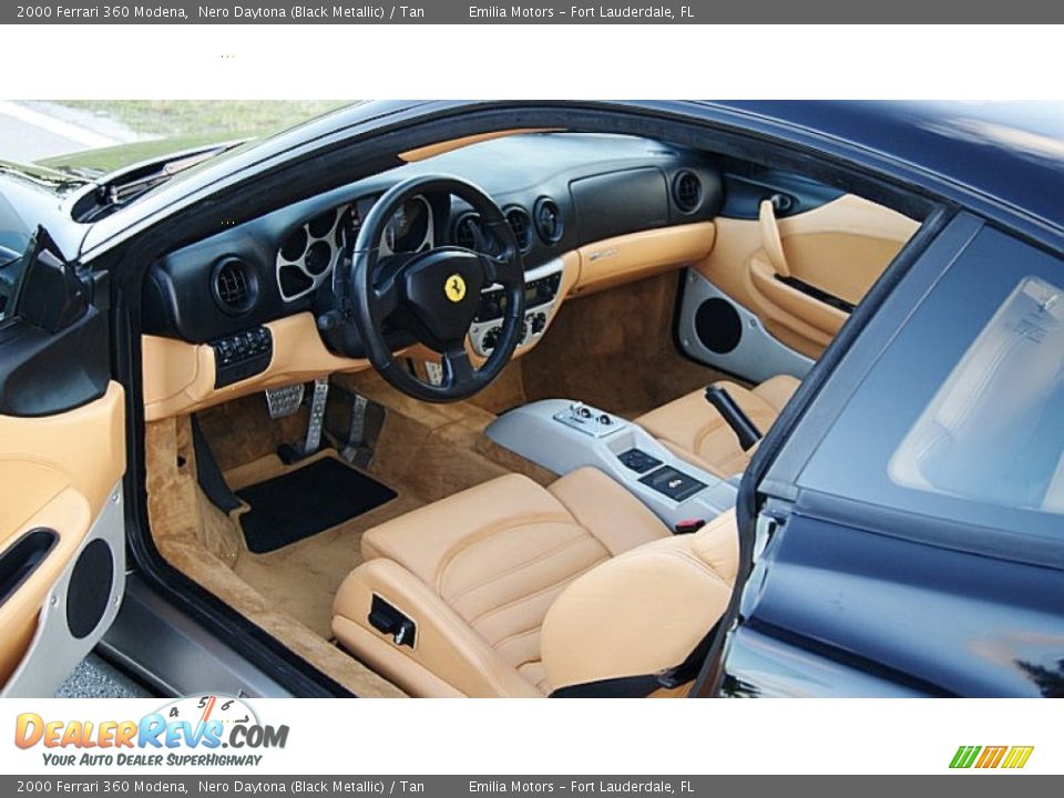 2000 Ferrari 360 Modena Nero Daytona (Black Metallic) / Tan Photo #15