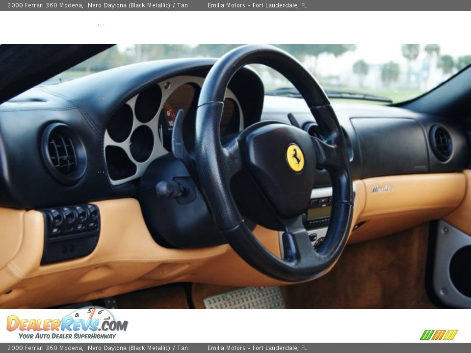 2000 Ferrari 360 Modena Nero Daytona (Black Metallic) / Tan Photo #16