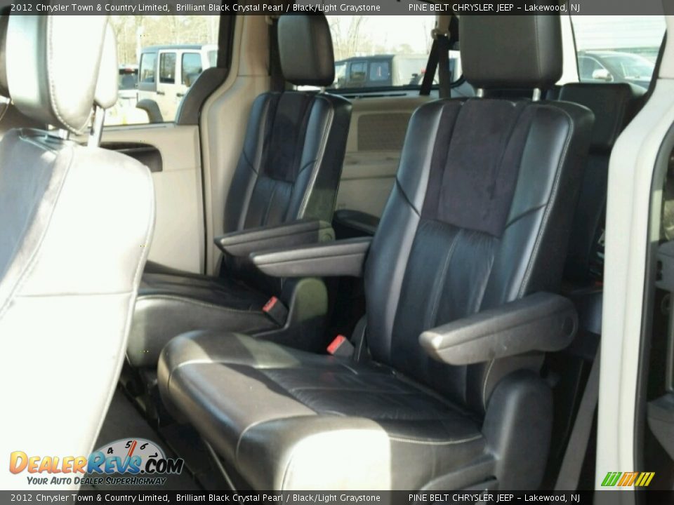 2012 Chrysler Town & Country Limited Brilliant Black Crystal Pearl / Black/Light Graystone Photo #13