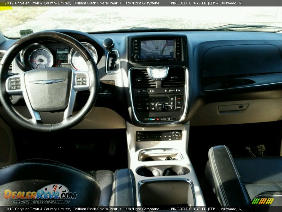2012 Chrysler Town & Country Limited Brilliant Black Crystal Pearl / Black/Light Graystone Photo #15