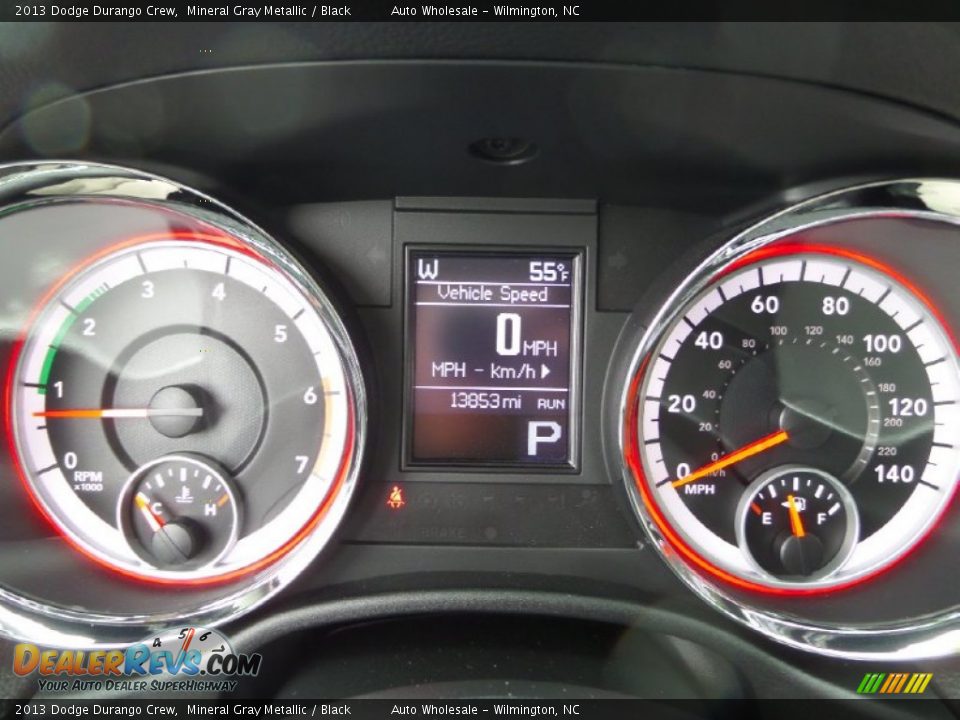 2013 Dodge Durango Crew Mineral Gray Metallic / Black Photo #15