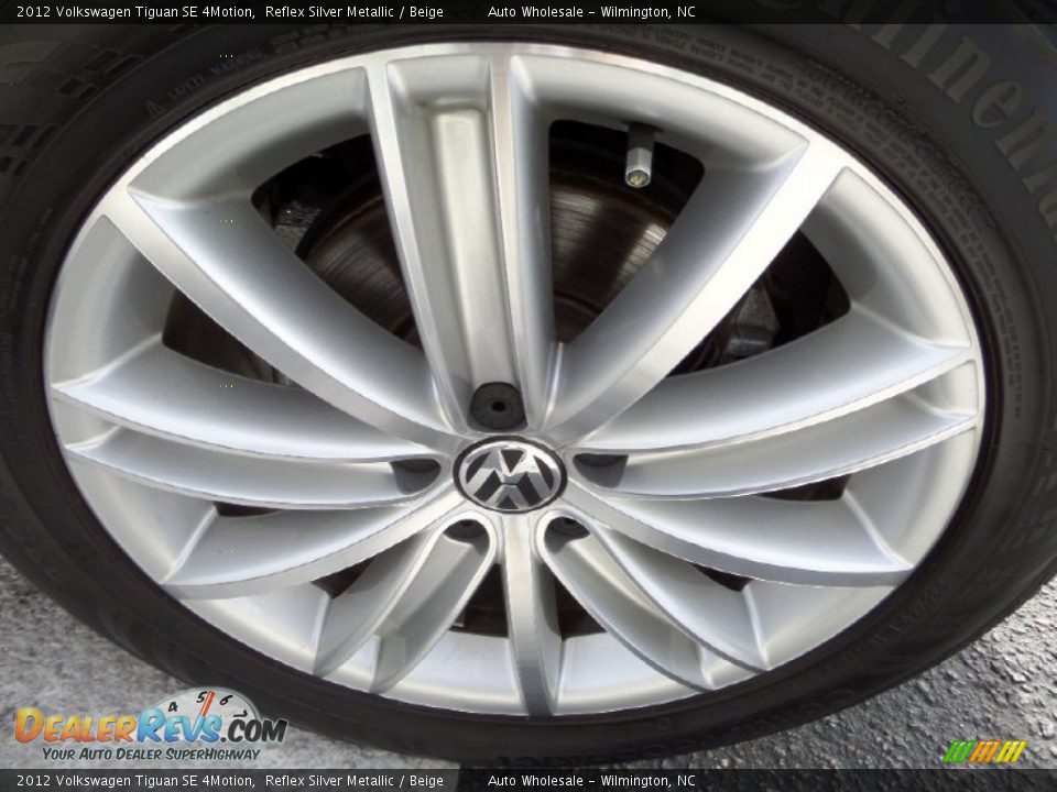 2012 Volkswagen Tiguan SE 4Motion Reflex Silver Metallic / Beige Photo #7