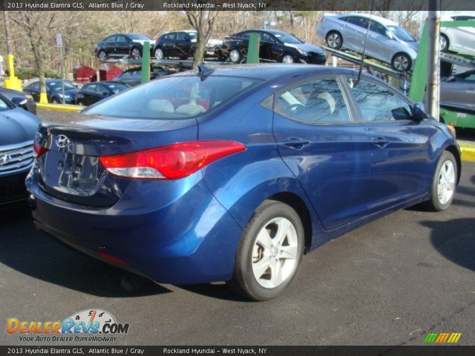 2013 Hyundai Elantra GLS Atlantic Blue / Gray Photo #4