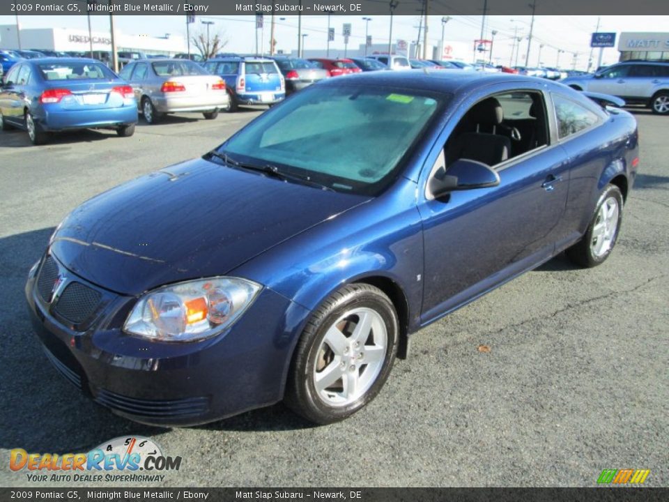 2009 Pontiac G5 Midnight Blue Metallic / Ebony Photo #2