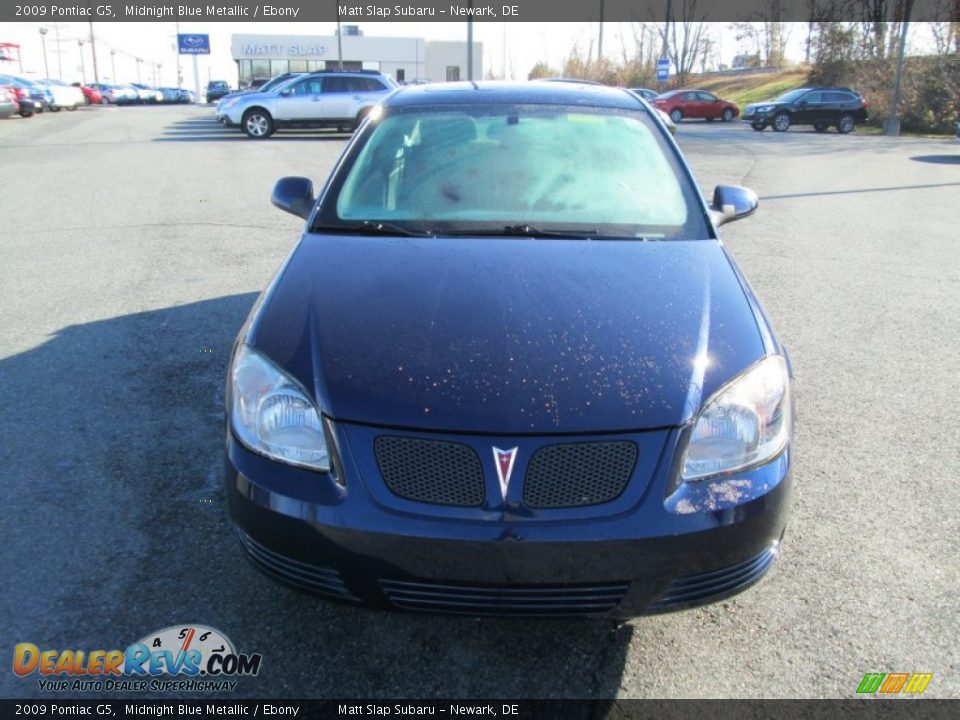 2009 Pontiac G5 Midnight Blue Metallic / Ebony Photo #3