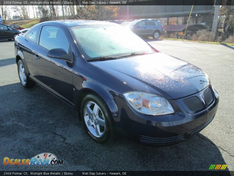 2009 Pontiac G5 Midnight Blue Metallic / Ebony Photo #4