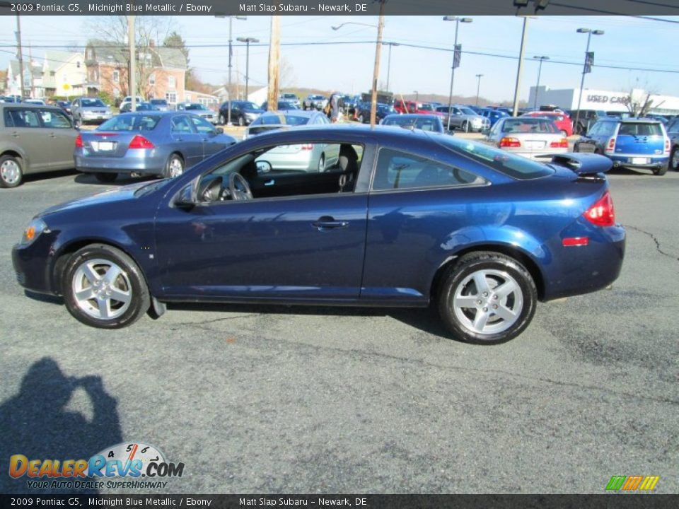 2009 Pontiac G5 Midnight Blue Metallic / Ebony Photo #9