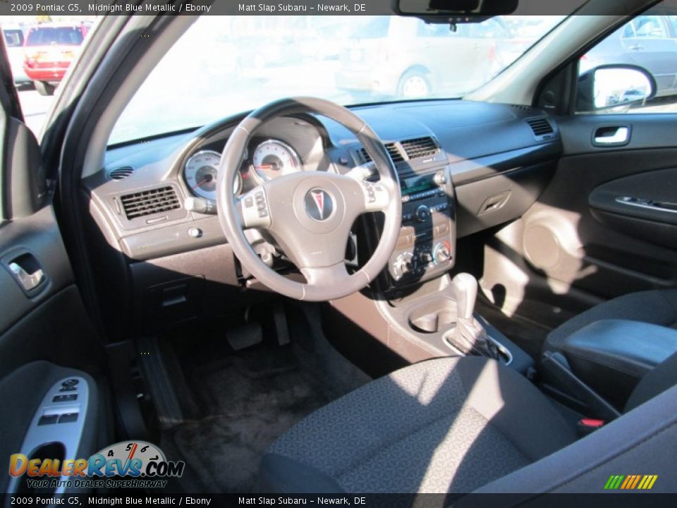 2009 Pontiac G5 Midnight Blue Metallic / Ebony Photo #10