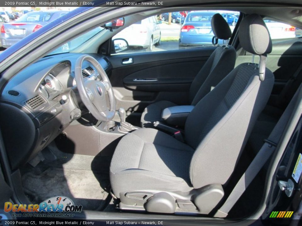 2009 Pontiac G5 Midnight Blue Metallic / Ebony Photo #11