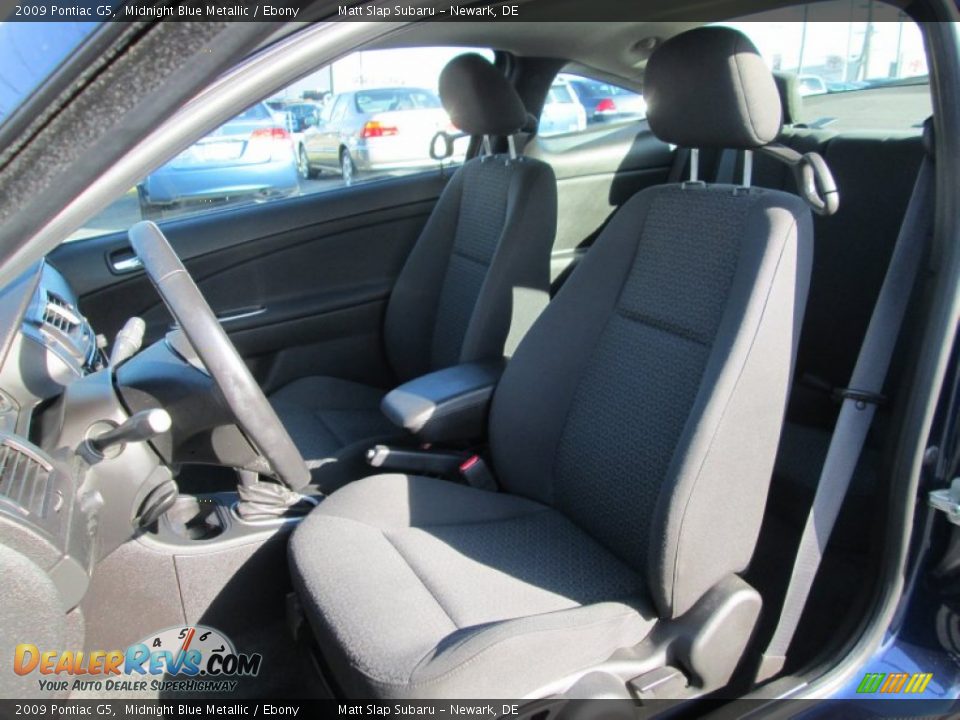 2009 Pontiac G5 Midnight Blue Metallic / Ebony Photo #14