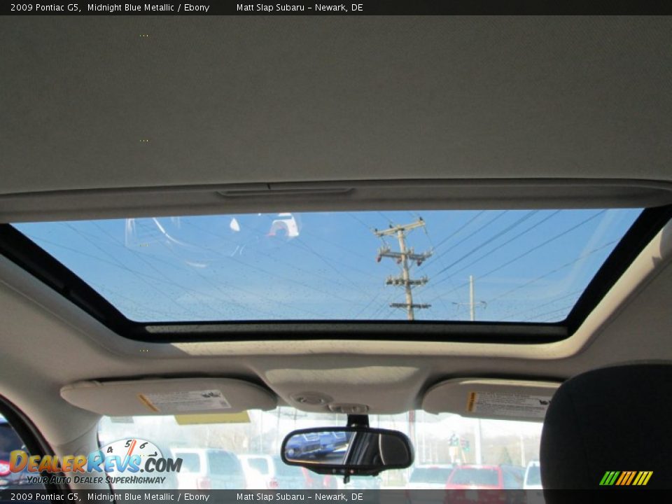 2009 Pontiac G5 Midnight Blue Metallic / Ebony Photo #16