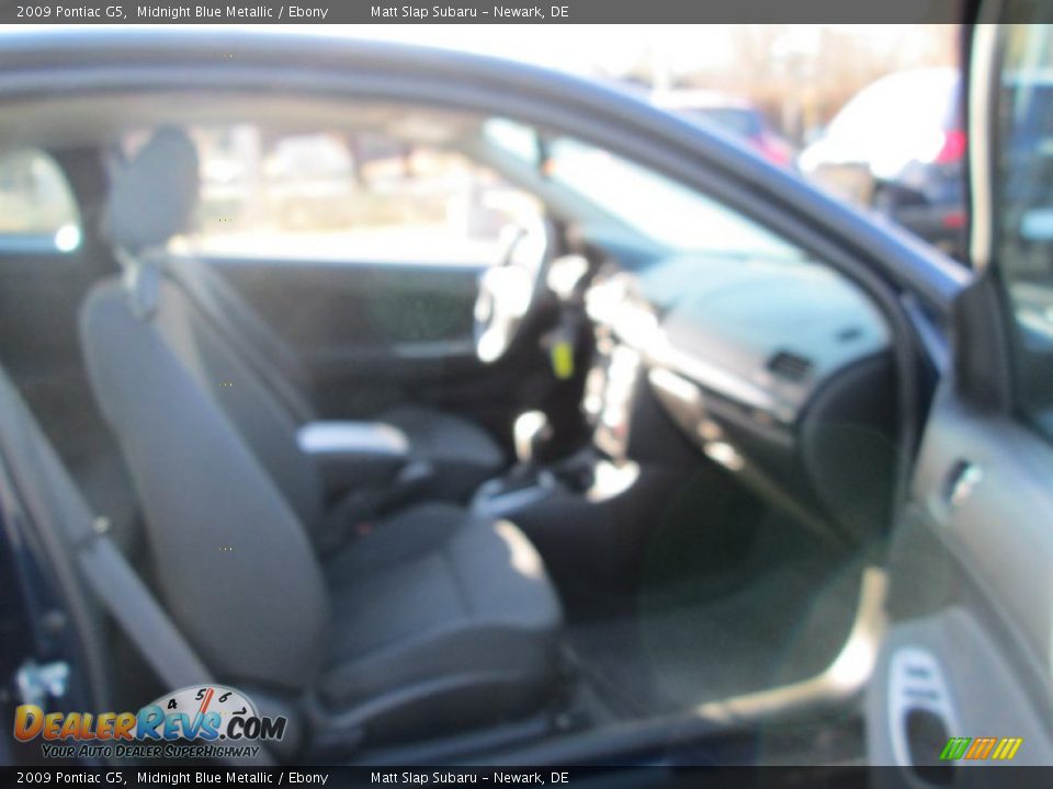 2009 Pontiac G5 Midnight Blue Metallic / Ebony Photo #19