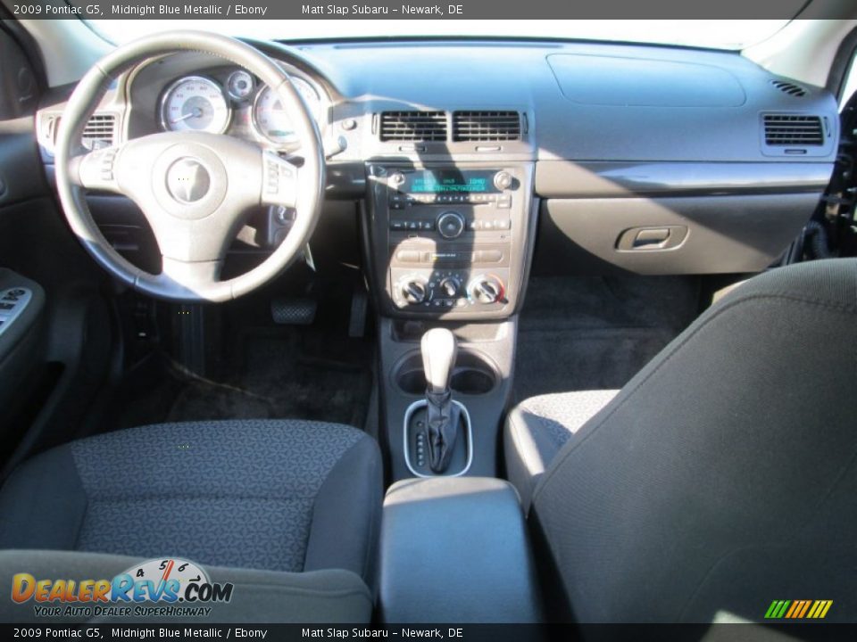 2009 Pontiac G5 Midnight Blue Metallic / Ebony Photo #22