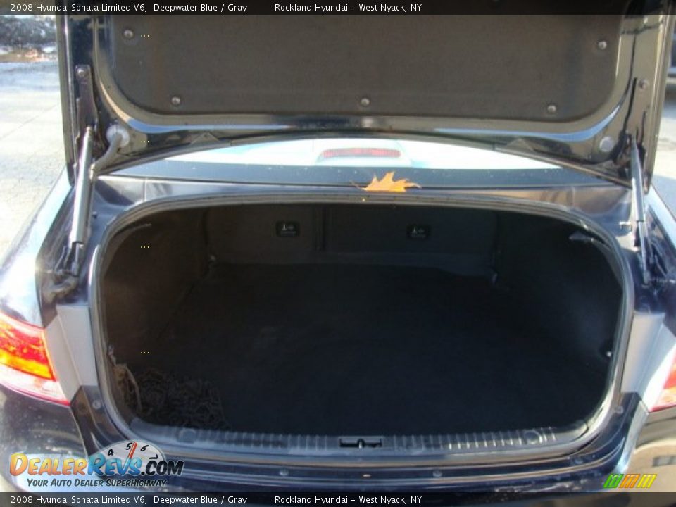2008 Hyundai Sonata Limited V6 Deepwater Blue / Gray Photo #20