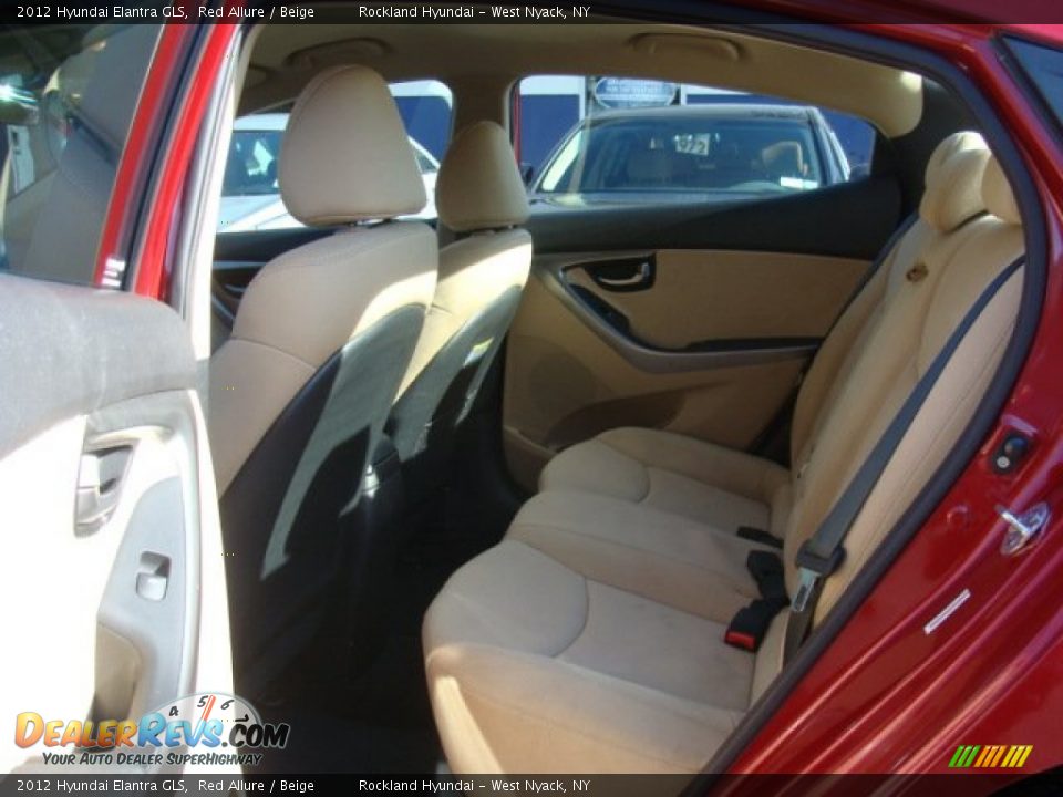 2012 Hyundai Elantra GLS Red Allure / Beige Photo #20