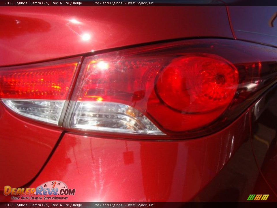 2012 Hyundai Elantra GLS Red Allure / Beige Photo #22