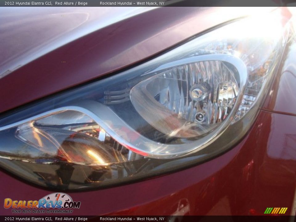 2012 Hyundai Elantra GLS Red Allure / Beige Photo #30