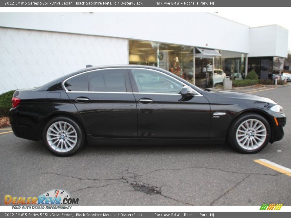 2012 BMW 5 Series 535i xDrive Sedan Black Sapphire Metallic / Oyster/Black Photo #2