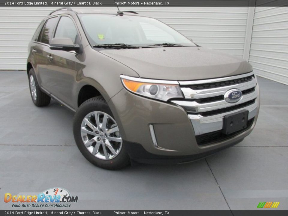 2014 Ford Edge Limited Mineral Gray / Charcoal Black Photo #2