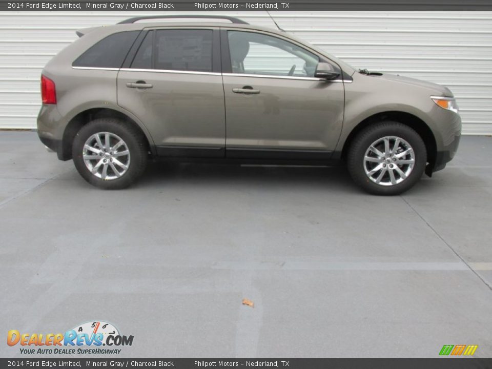 2014 Ford Edge Limited Mineral Gray / Charcoal Black Photo #3