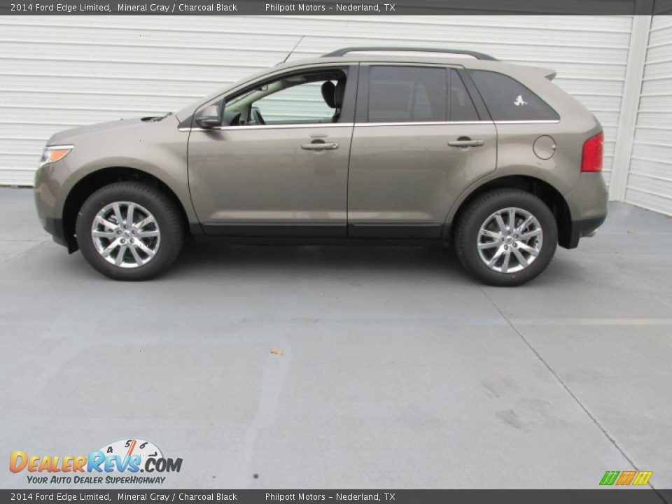 2014 Ford Edge Limited Mineral Gray / Charcoal Black Photo #6