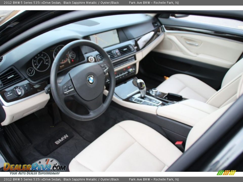 2012 BMW 5 Series 535i xDrive Sedan Black Sapphire Metallic / Oyster/Black Photo #11