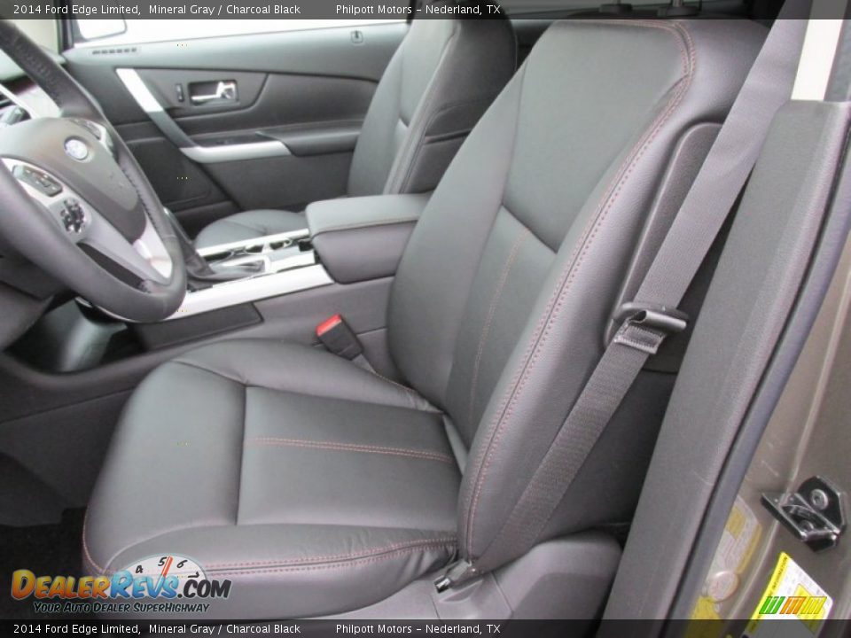 2014 Ford Edge Limited Mineral Gray / Charcoal Black Photo #26