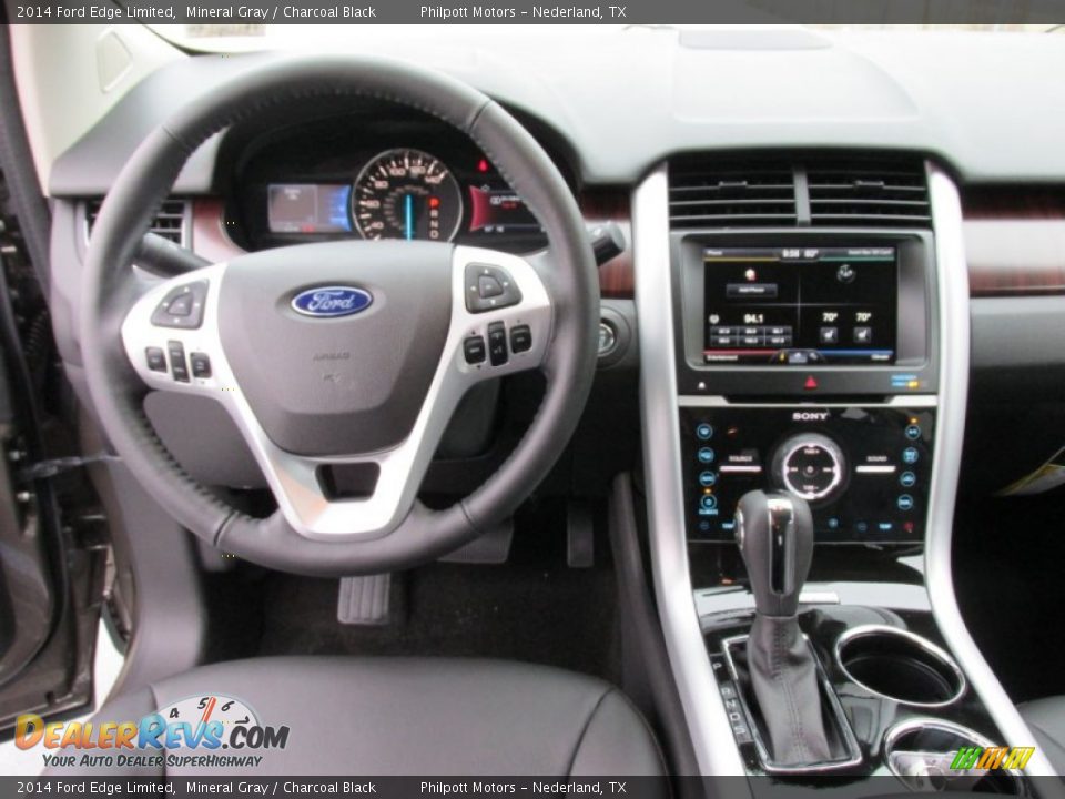 2014 Ford Edge Limited Mineral Gray / Charcoal Black Photo #28