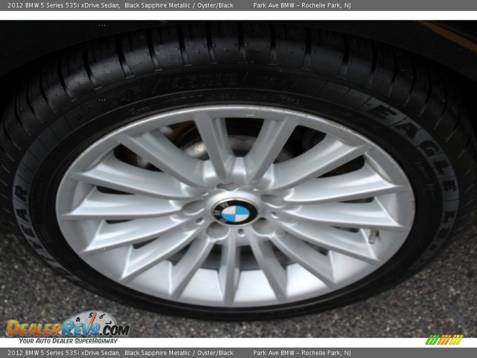 2012 BMW 5 Series 535i xDrive Sedan Black Sapphire Metallic / Oyster/Black Photo #34