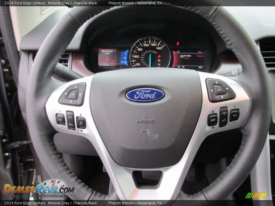 2014 Ford Edge Limited Mineral Gray / Charcoal Black Photo #34