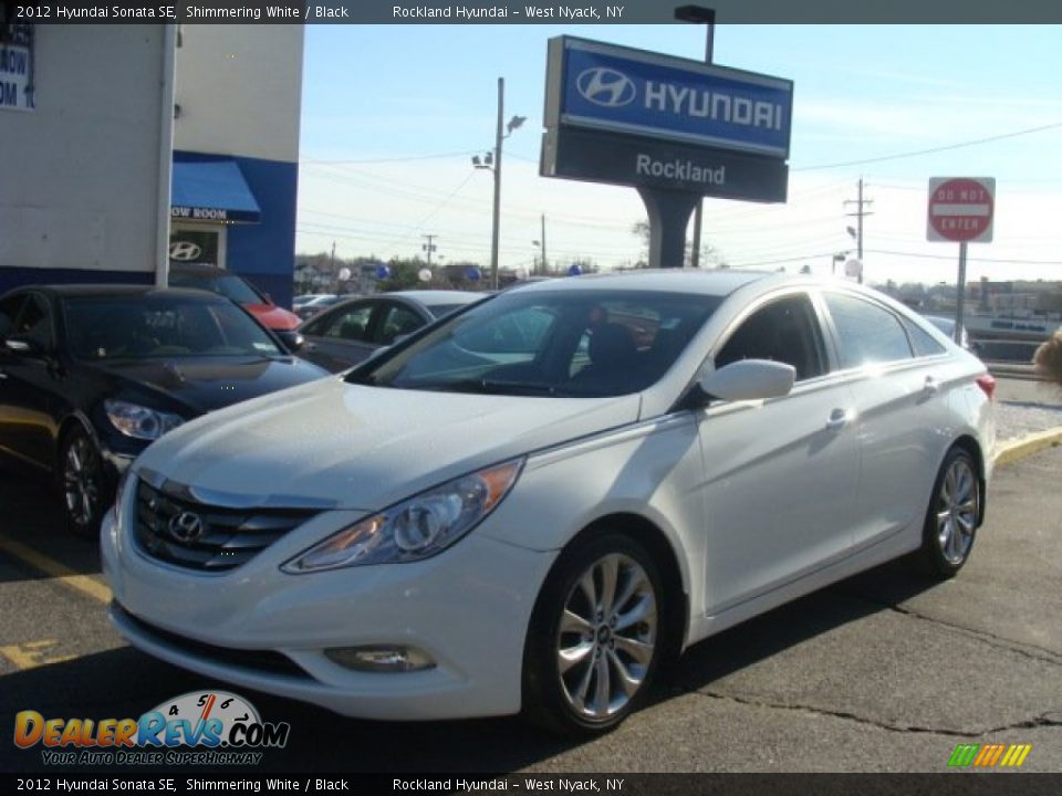 2012 Hyundai Sonata SE Shimmering White / Black Photo #1