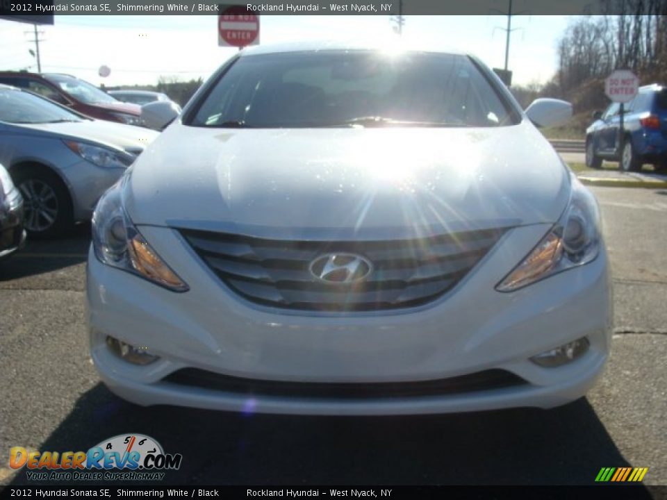 2012 Hyundai Sonata SE Shimmering White / Black Photo #2