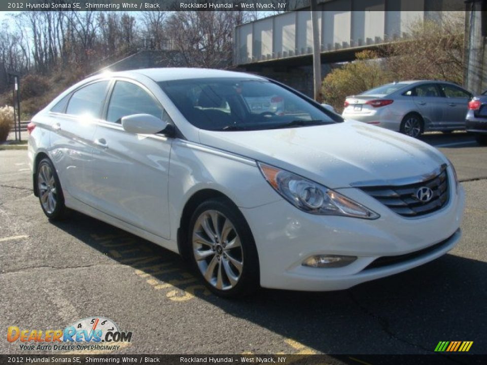 2012 Hyundai Sonata SE Shimmering White / Black Photo #3