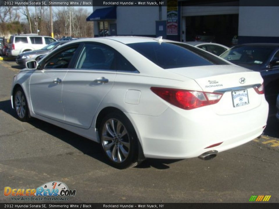 2012 Hyundai Sonata SE Shimmering White / Black Photo #6