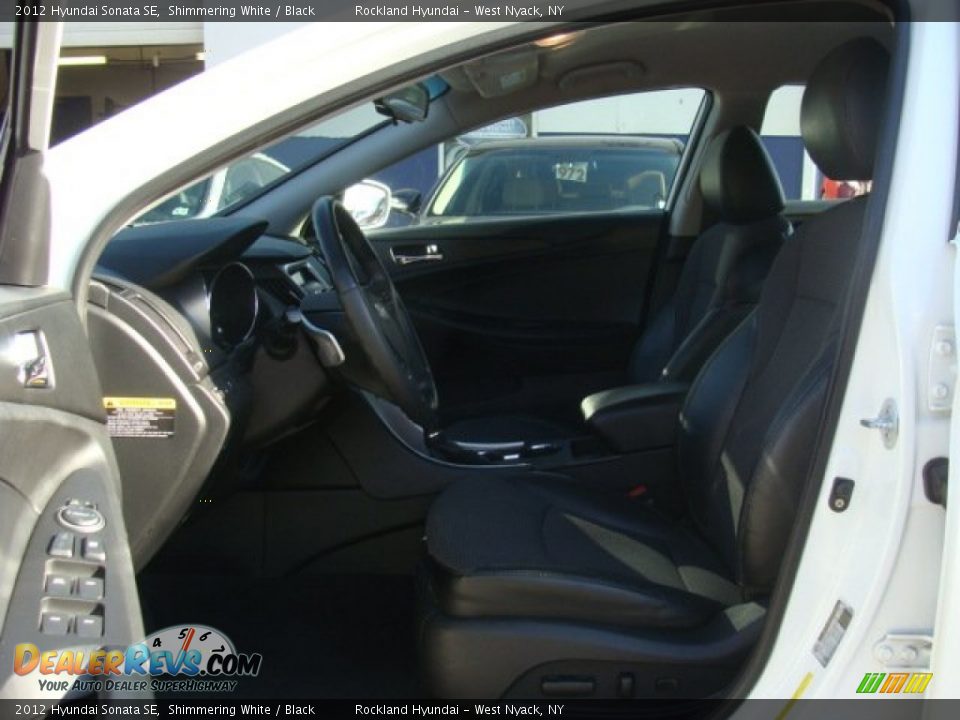 2012 Hyundai Sonata SE Shimmering White / Black Photo #10