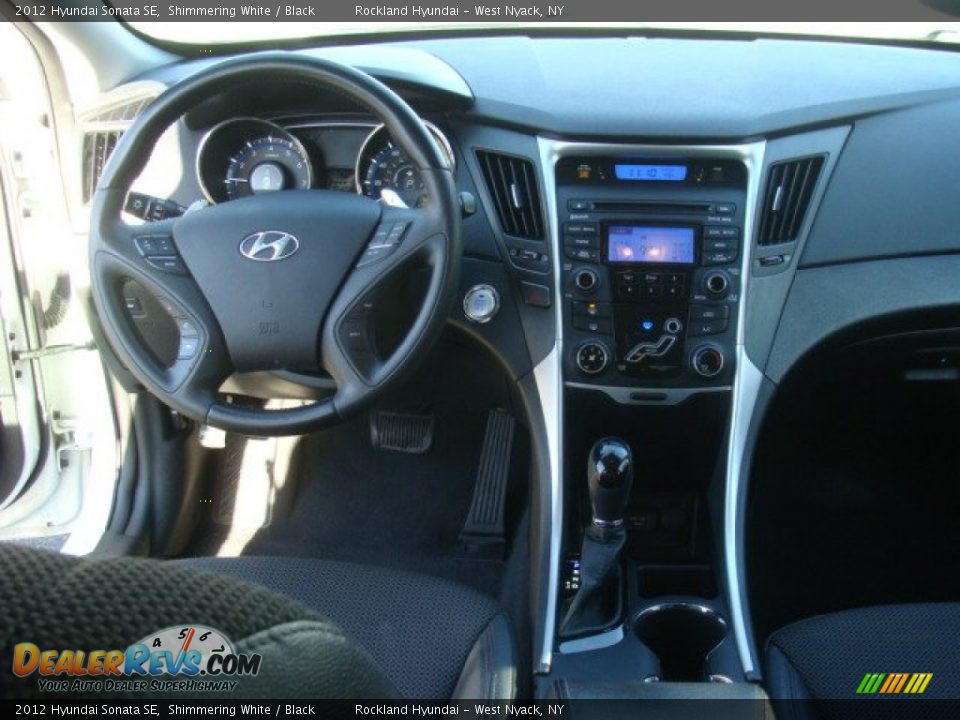 2012 Hyundai Sonata SE Shimmering White / Black Photo #11