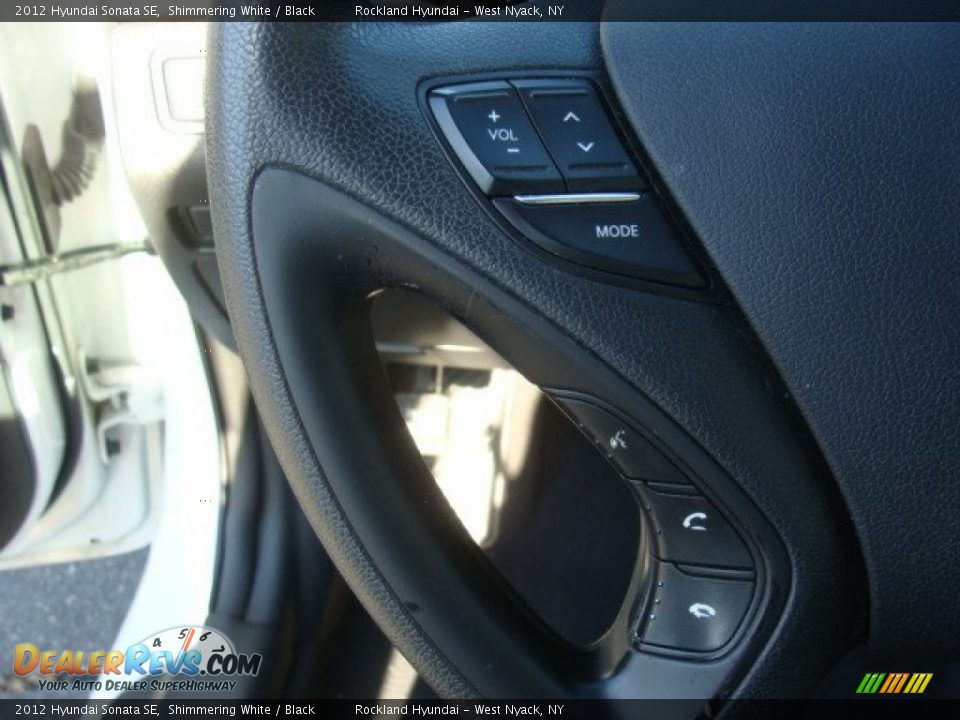 2012 Hyundai Sonata SE Shimmering White / Black Photo #14